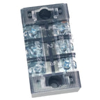 1PCS Dual Row Grounding Strip Wire Connector TB2503 Thick Copper Screw Terminal Block Flame Retardant Durable 600V 25A