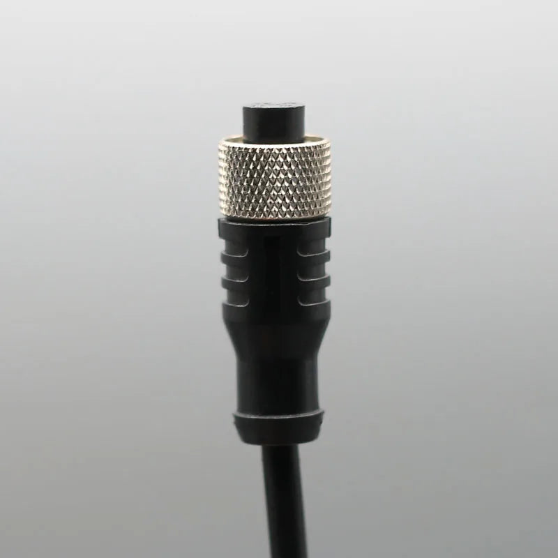 2m Line M12 4 5 Pins PVC LED IP67 Sensor Cable Connector Type A Socket Plug  Waterproof Male&Female Straight Angle Flange