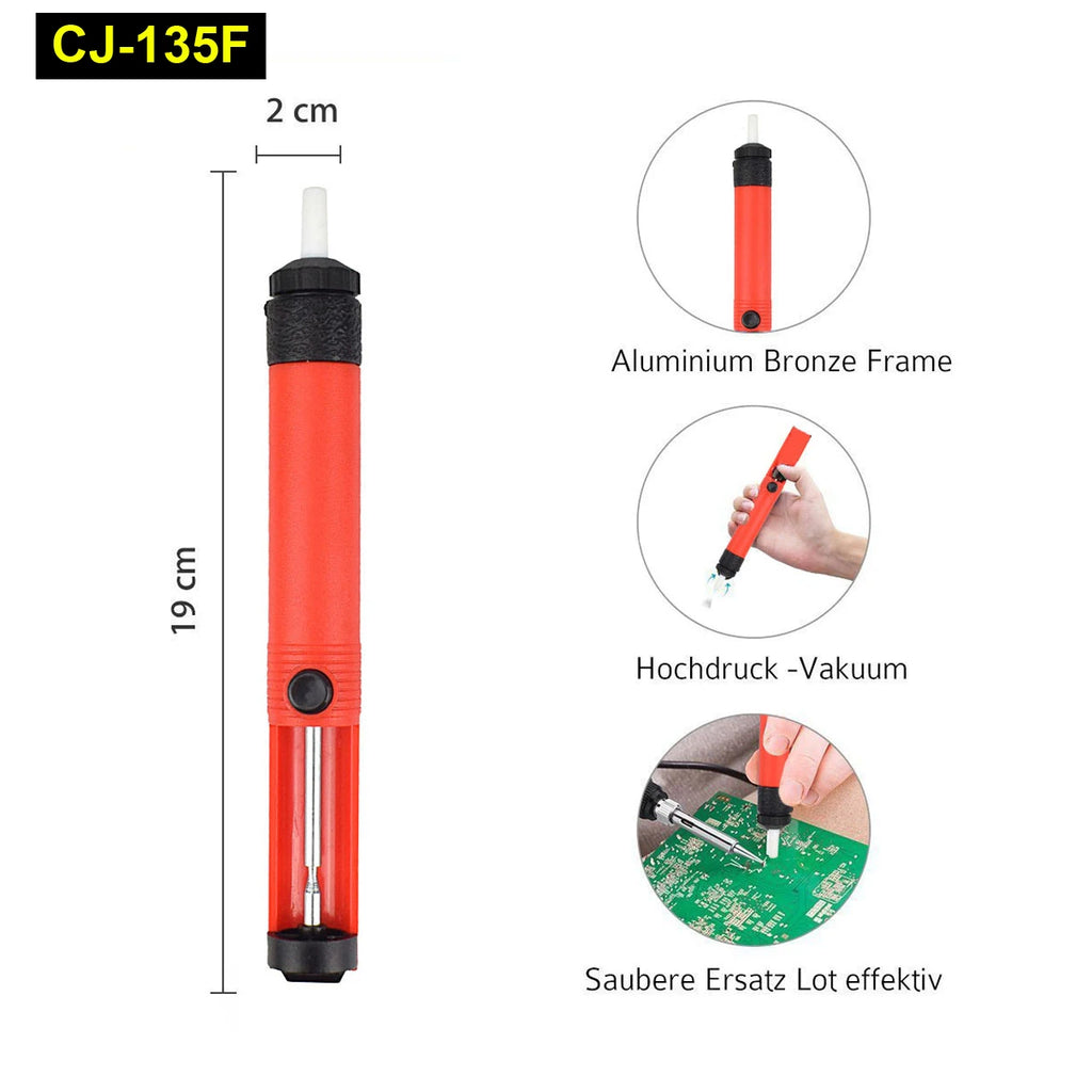 Toolour Solder Sucker Desoldering Vacuum Pump Solder Removal Tool Soldering Iron Auxiliary Tool Welding Accessories