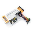 MB-102 Breadboard 400 830 Points Solderless PCB Prototype Board MB102 Power Module 65 Flexible Jumper Wires Test Develop DIY Kit