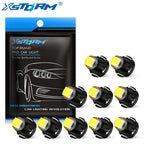 10Pcs T3 T4.2 T4.7 Led Bulb Canbus Super Bright Car Interior Lights Dashboard warming indicator Wedge Auto Instrument Lamp 12V