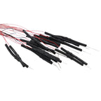 20pcs Prewired LED 0402 Warm White / White Light Emitting 12V Wired Leads For DIY Miniature Model Railroad Parts
