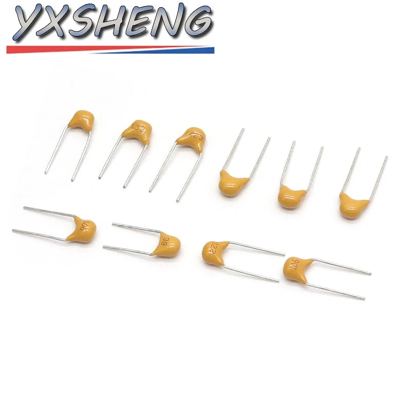 50Piece 50V 0.1uF~10uF Multilayer Ceramic Capacitor (104~106) 0.15uF 0.22uF 224 0.33uF 0.47uF 474 0.68uF 1uF 2.2uF 225 4.7uF 475