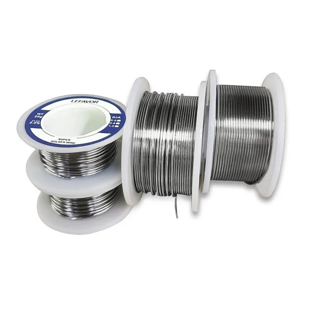 0.8mm 1.0mm 2.0mm 20g 50g 100g Soldering Tin Wire Tin Melt Rosin Core Solder Soldering Wire Roll No-clean FLUX 2.0%