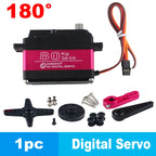 80kg.cm Digital Servo High Torque 7.4V Motor Metal Robotic 180/270 Degree Waterproof IP66 with Arm for HPI Baja 5B SS RC Car