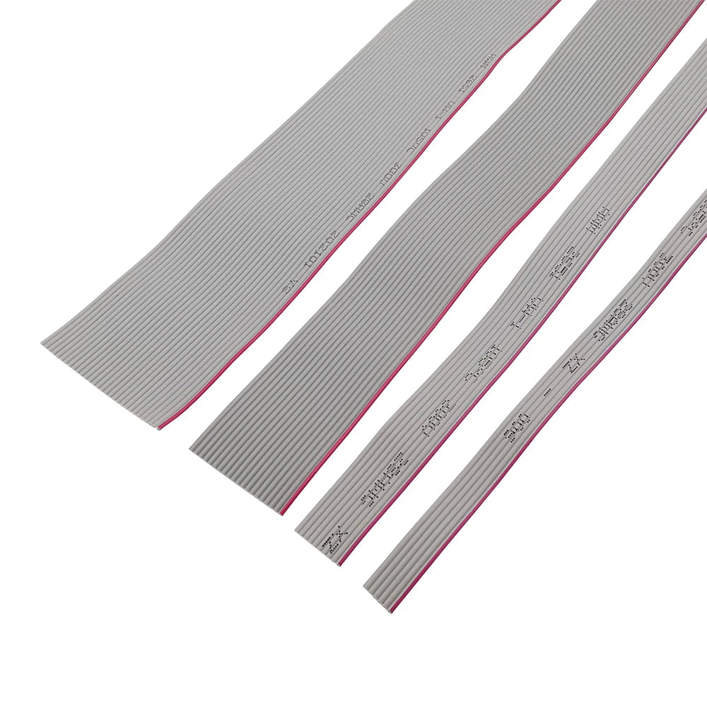 1/2/5Meter 6P/8/10/12/14/16/20/26/30/34/40/50/60 Pin 1.27mm Pitch Gray Flat Ribbon Cable 28 AWG Wire For 2.54mm FC IDC Connector