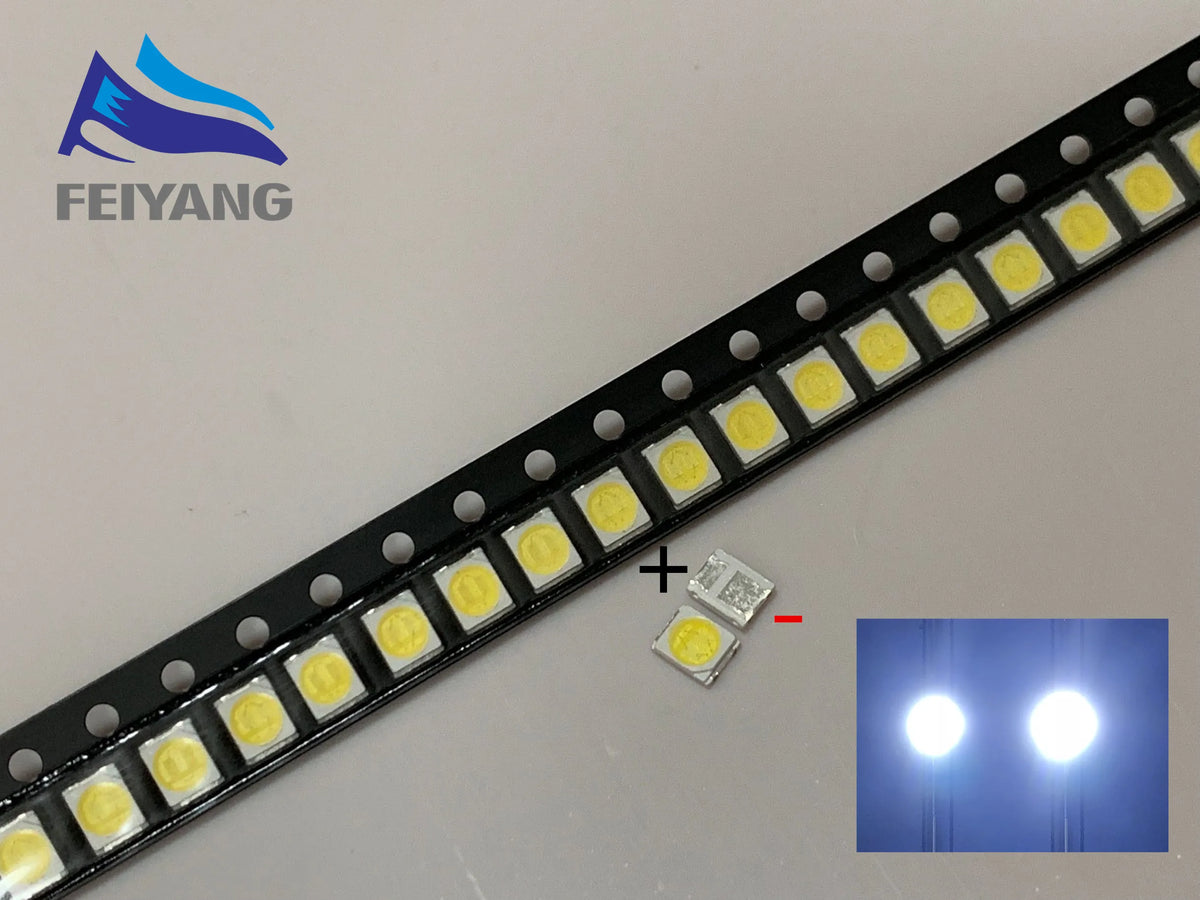 1000pcs /lot Original LEXTAR 2835 3528 1210 3V 1w-2W SMD LED For Repair TV Backlight Cold white LCD Backlight LED
