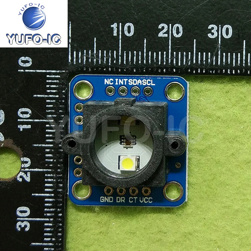 Free Ship 2pcs GY-33 TCS34725 Color Sensing Identifying Sensor Module Replacement TCS230 TCS3200