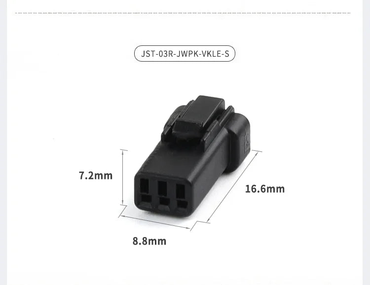 JST 2P 3P 4P 6P 8P 0.6 MM Waterproof Wire Connector Plug Male And Female Socket With Cable JST JWPF Electrical Connectors