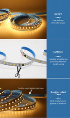 Sequential Led Strip 24v 10M 15M 20M 2835 WS2811 Horse Running LED Ribbon Flowing Water Tape Light with SP636E RF APP Controller