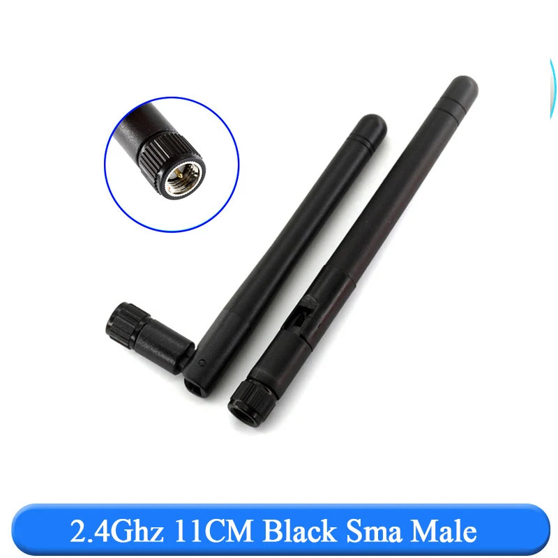 2PCS 2.4Ghz 3dbi  WIFI Antenna 2.4G RP SMA Male Universal Antennas Amplifier WLAN Router Antenne Booster 2400-2500mhz