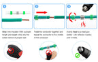 50/100/120/150/250/400Pcs Boxed Heat Shrink Tin Butt Connectors Waterproof Solder Seal Sleeve Splice Terminals 26-10AWG 0.25-6mm