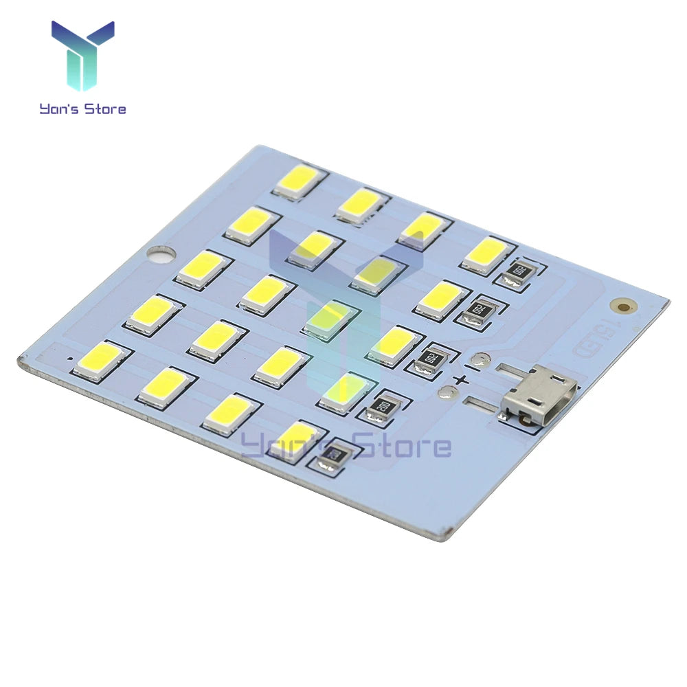 Mirco USB 5730 LED Lighting Panel USB Mobile Light Emergency Light Night Light White 5730 SMD 5V 430ma~470ma DIY Desk Lamp