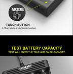 LiitoKala Lii-600 4 Bay LCD Smart Charger 3A Fast Charging 18650 21700 26650 26700 Li-ion NiMH AA AAA C Capacity Tester