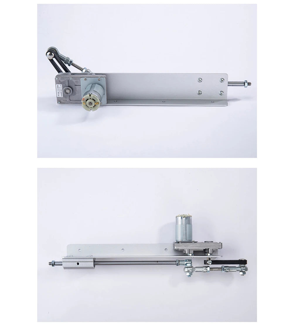 12V/24V DC Linear Reciprocating Motor Adjustable Stroke with Power Supply Telescopic Push Pull Actuator for DIY Automation