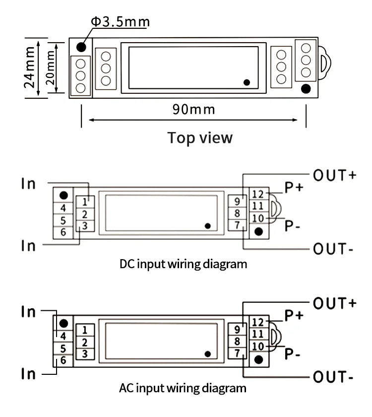 AC DC 0-1000V Voltage Transmitter to 4-20mA 0-10V 0-5V RS485 Voltage Sensor DC24V 0-100V 0-200V 0-500V Voltage Transducer