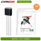 10PCS F245A J310 2N5457 TO92 N-Channel Jfet Fet Amplifier RF Transistor Bipolar Junction Field Effect Mosfet Integrated Circuit
