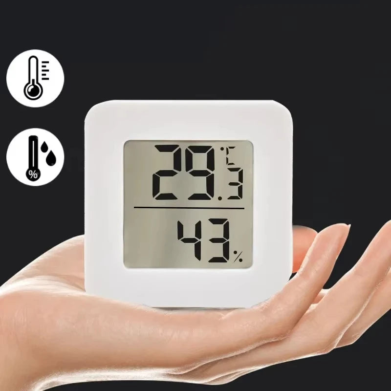 LCD Digital Clock Thermometer Hygrometer Sensor Gauge Weather Station Digital Home Indoor Temperature Humidity Meter Desk Clock