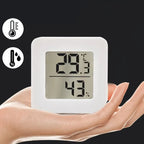 LCD Digital Clock Thermometer Hygrometer Sensor Gauge Weather Station Digital Home Indoor Temperature Humidity Meter Desk Clock