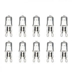 10pcs G9 25W 40W 60W Halogen Light Bulbs 2 Pin Base Warm White Small Bulb Lamps for Chandeliers / Cabinet Clear Frosted Lights