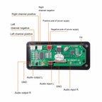 50W Amplifier MP3 Decoder Board DC 6V 18V Bluetooth 5.0 Car MP3 Player USB Recording Module FM AUX Radio For Speaker Handsfree