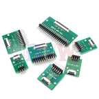 FPC FFC Adapter Board 0.5mm 1.0mm To 2.54mm Connector Straight Needle And Curved Pin 6 8 10 12 20 24 26 30 34 40 50 60 80 Pin