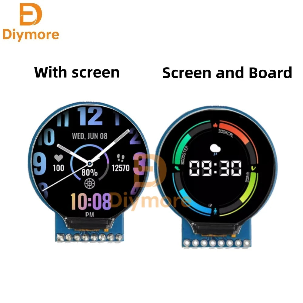 ESP8266 Development Board NodeMCU Expansion Board 1.28-Inch GC9A01 240x240 Circular LCD Display Screen Micro USB Interface