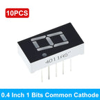 0.4 Inch Digital Tube LED Display 1Bit 2 Bit 3 Bit 4 Bit Clock Common Anode Cathode 0.4" 7 Segment Led DIY Red Board for arduino