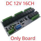 4-32CH 10A 20A DC 12V 24V RS485 Bus Relay Module DIP Setup Parameters Modbus RTU Serial Port UART Switch Board HMI PLC