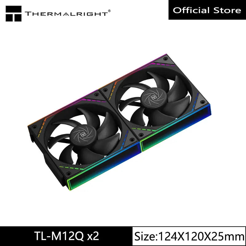 Thermalright TL-M12Q  Computer case cooling fan, wireless splicing/infinity frame/high performance fan