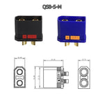 QS8-S/QS8-S+ High-Current Anti-Sparking QS8 to XT90 Adapter, Drone Lithium Battery Connector, Electric Vehicle Charging Plug