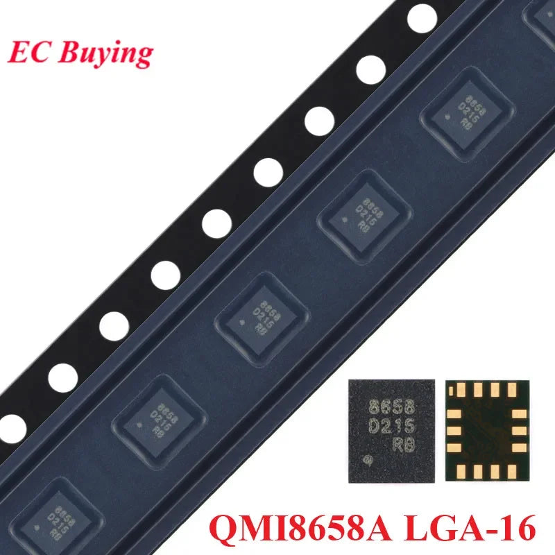 2Pcs/1pc QMI8658 QMI8658A 8658 LGA-16 6-axis Inertial Measurement Unit Gyroscope+Accelerometer Sensor Chip IC New Original