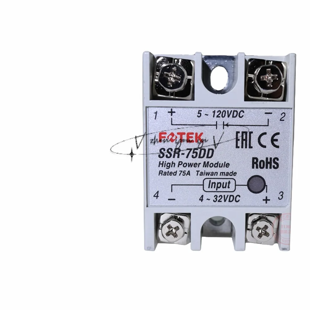 100%New Original For FOTEK single-phase solid-state relay SSR-40AA /10DD/40VA/20DA SSR 10/20/40/50/75 AA/DD/VA/DA HS-50H ES-50K
