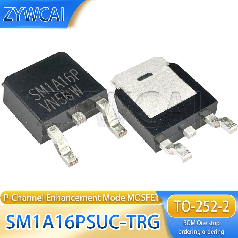 10PCS SM1A16PSUC-TRG TO-252 SM1A16P 13A 100V P-Channel Enhancement Mode Power Transistor MOSFET