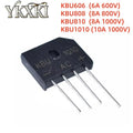 5PCS KBU606 KBU808 KBU810 KBU1010 Diode bridge rectifiers diodes 6A 8A 10A 600V 800V 1000V KBU power rectifier diode