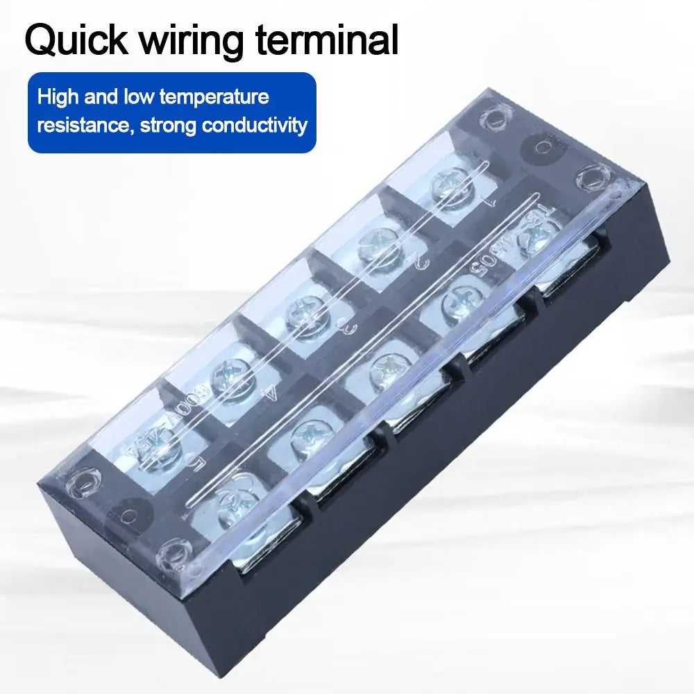 Terminal Block Connector Dual Row Terminal Block With Screws Strip Block Terminal Electric Connector Strip Electrical