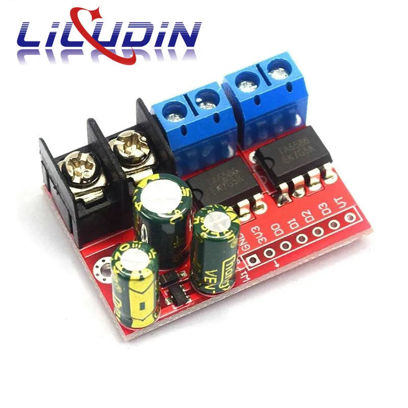 5A H Bridge Remote Control Dual DC Motor Drive Module 3V-14V Voltage Reverse PWM Speed Regulation L298N 5AD