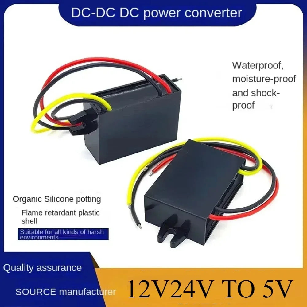 DC 12V 24V to 5V 12V to 5V 1A 3A 5A 8A 10A 5 Volts Voltage Reducer Step-down Module Power Converter Buck Voltage Converter
