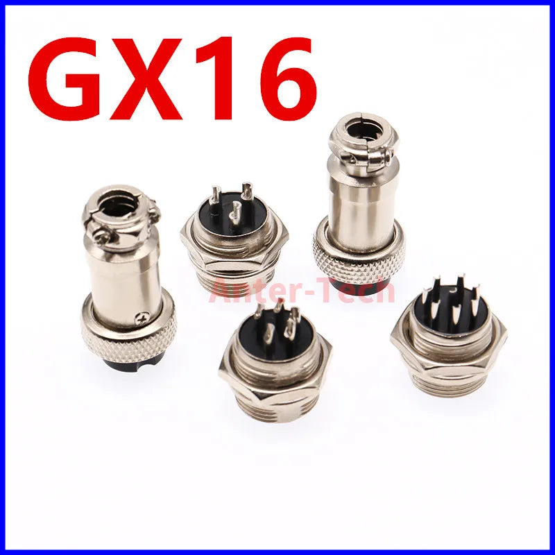 GX16 Aviation Circular Connector 2Pin3pin4pin 5pin6pin7pin8pin9pin10pin Male & Female Diameter 16mm L73 RS765 DF16 M16