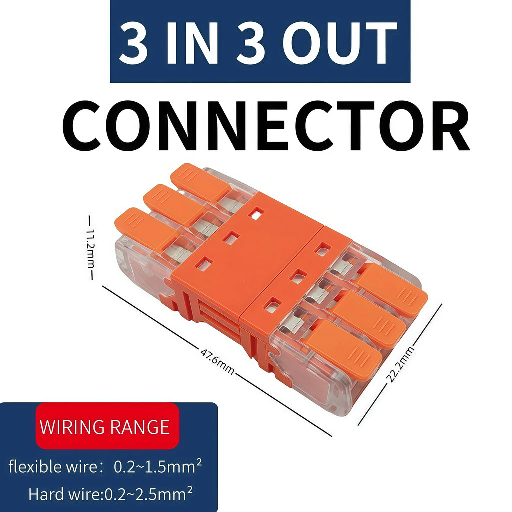 10pcsQuick Lever Splicing Wire Connectors 2/3/4 Pins CMK642 Compact Plugable Male Female Terminals Universal Blocks