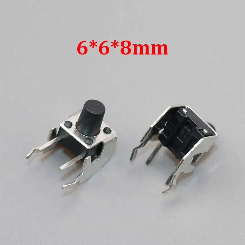 20/50/100pcs 6x6 PCB Momentary Mini Micro Tactile Tact Push Button 4-Pin Self-reset Switch 6*6*4.3/5/6/7/8/9/10/11/12/13/14/15mm