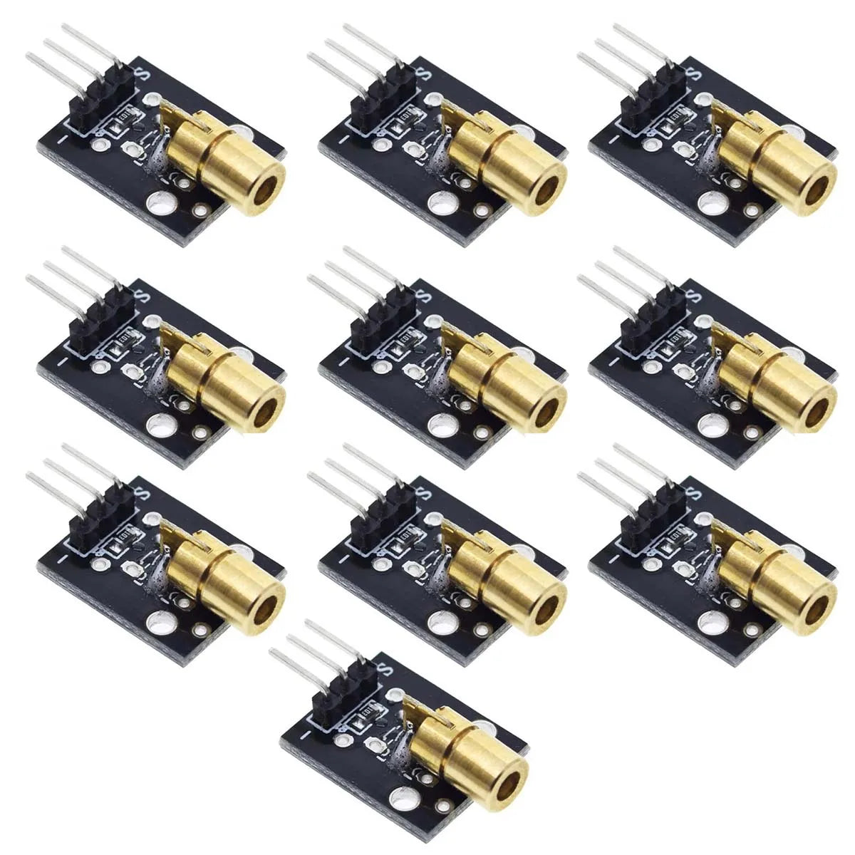 5/10Pcs KY-008 Laser Head Sensor Module 650nm Laser Module 5V Suitable for UNO R3