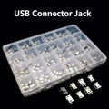 240Pcs/box Micro USB Connectors Set Charging Port For MP3/4/5 100% Huawei Lenovo ZTE USB Connector Jack