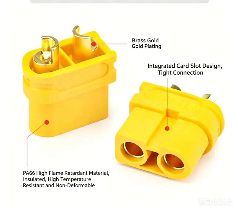 XT Series XT30U XT60 XT90 Connector Plug Bullet Welding Terminal Suit for RC Lithium Polymer Battery Model Aircraft Accessories