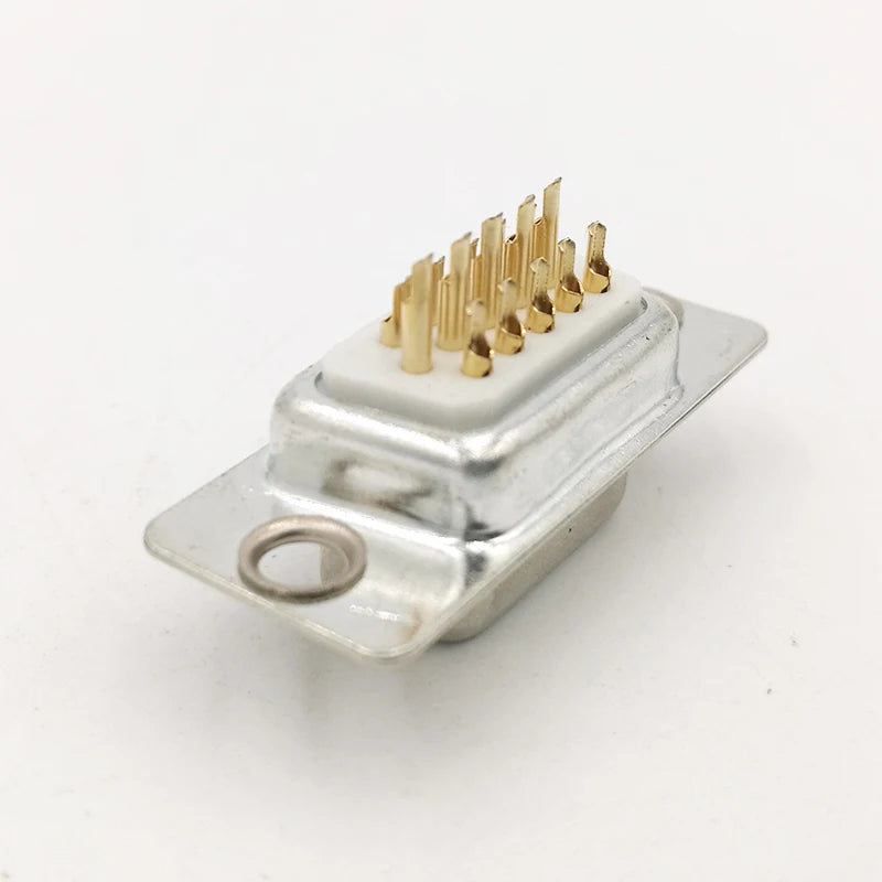 10PCS DB9 Adapter Connector Core RS232 Serial COM Plug Connectors Hole/pin DB15 Female Male Port Socket D Sub DP9 Plastic Case