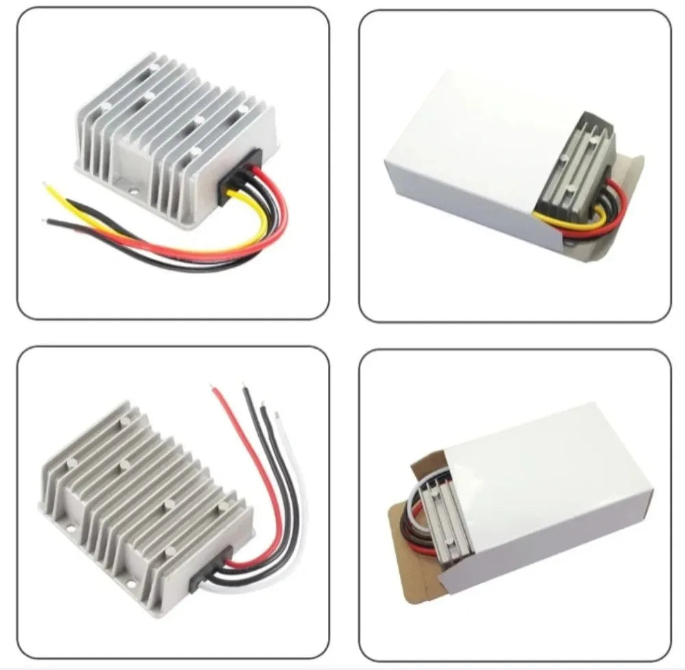 72V 60V 48V 36V 24V to 12V 5A 10A 15A 20A Buck DC-DC Power Converter 60V-12V Step-down Voltage Regulator Car Truck Boat Supply