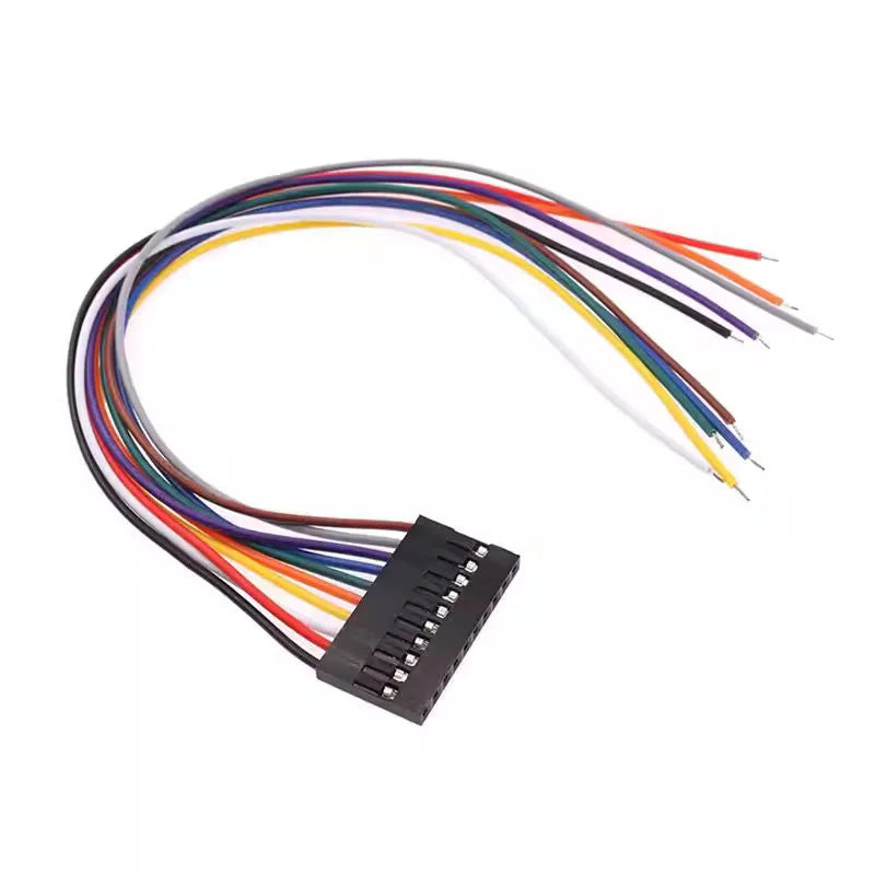 10PCS 20CM Single Head Dupont Line Dupont Connector Plug with Cable Jumper Wire 2.54MM PITCH 2/3/4/5/6/7/8/9/10 PIN 2P/3P/4P/5P