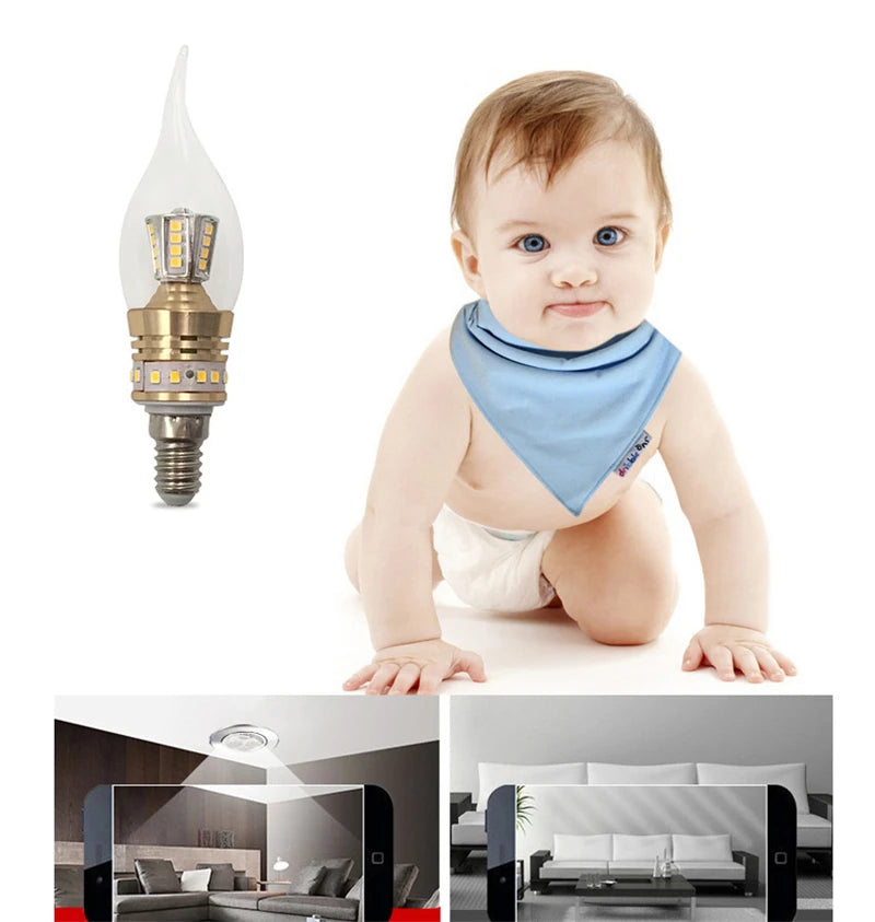 New E14 LED Bulb 10W 12W 15W LED Candle Light AC220 240V Lamp Cold White/Warm White Glass Bulb Retro Antique Vintage Style