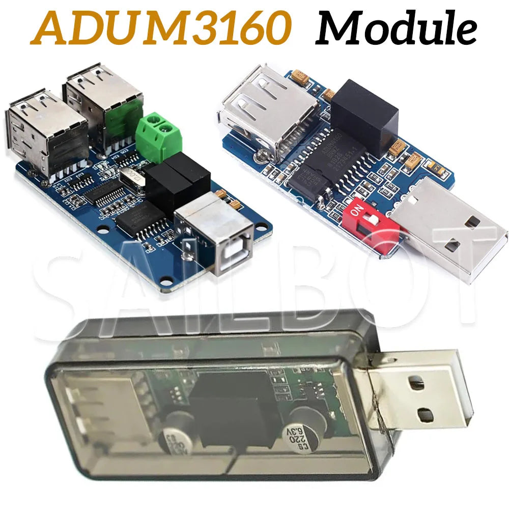 1500V ADUM3160 Digital Signal Audio Power Isolator USB to USB audio signal isolator 12Mbps 1.5Mbps adum3160