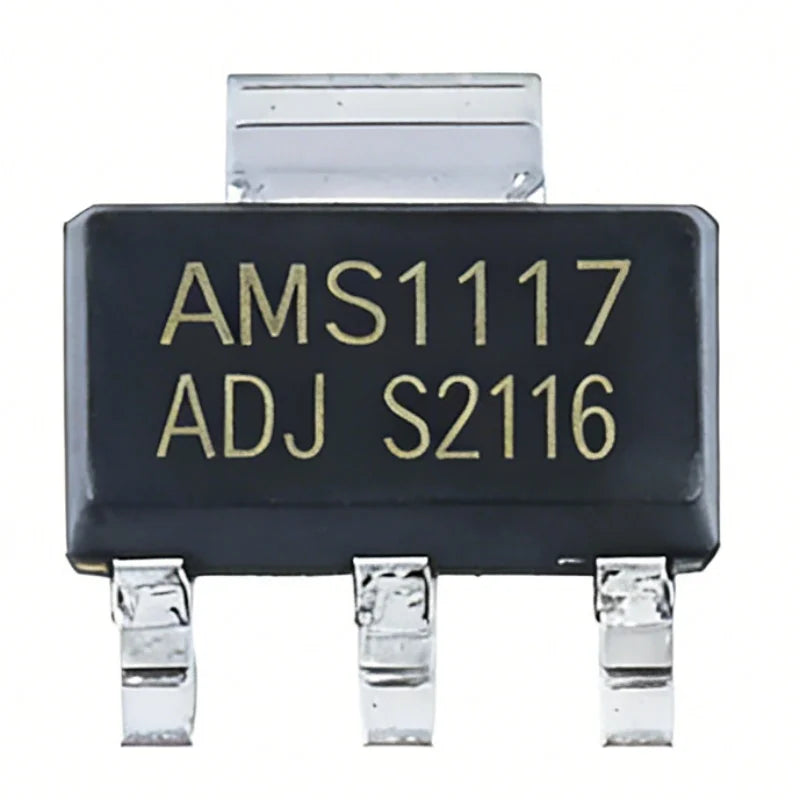 50/100Pcs AMS1117-1.2V 1.5V 1.8V 2.5V 3.3V ADJ SOT-223 SOT-89 AMS1117CD-5.0 TO-252 Adjustable/Fixed Low Dropout Linear Regulator